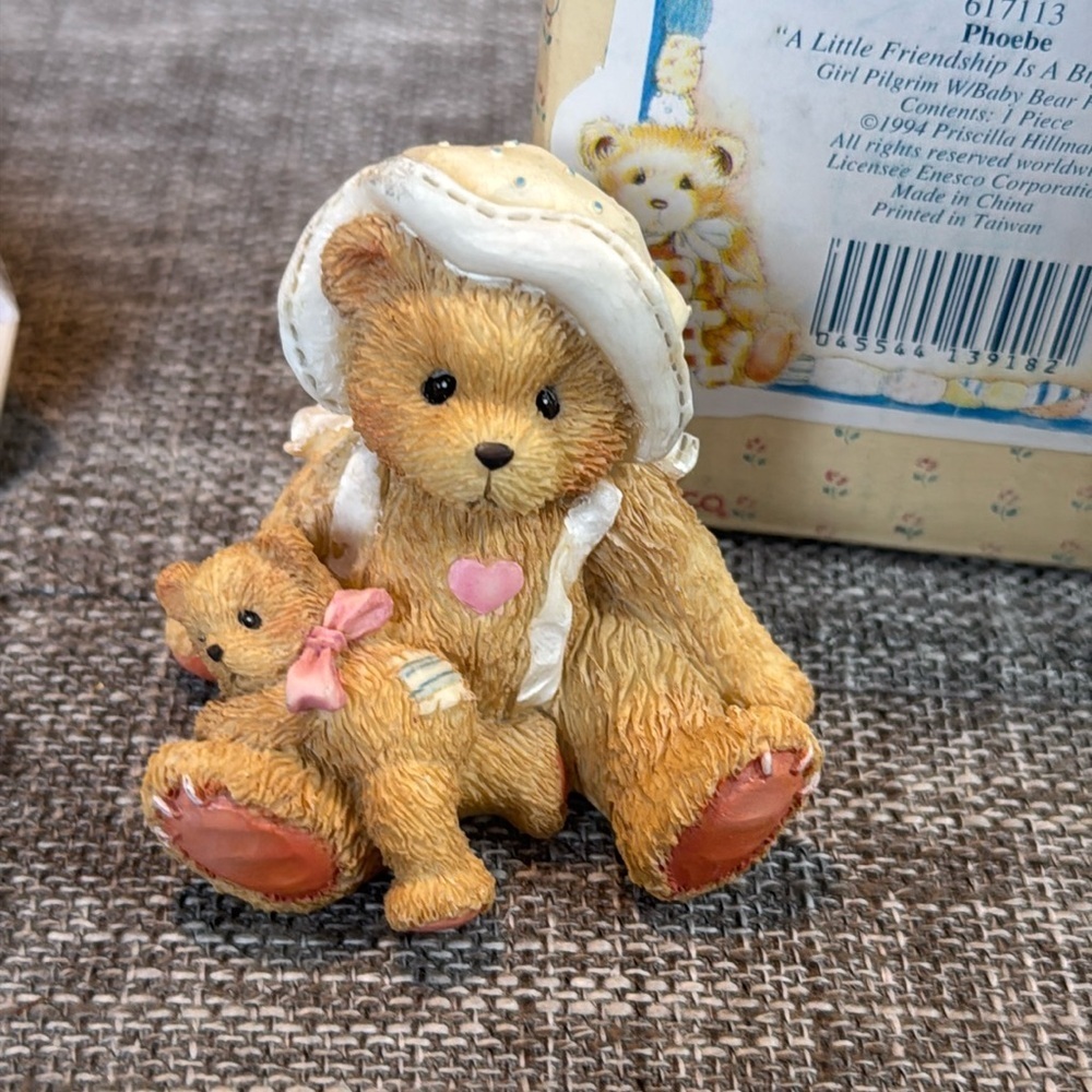 1993 Cherished Teddies Phoebe  Bear Figurine